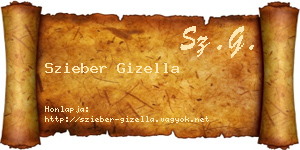 Szieber Gizella névjegykártya